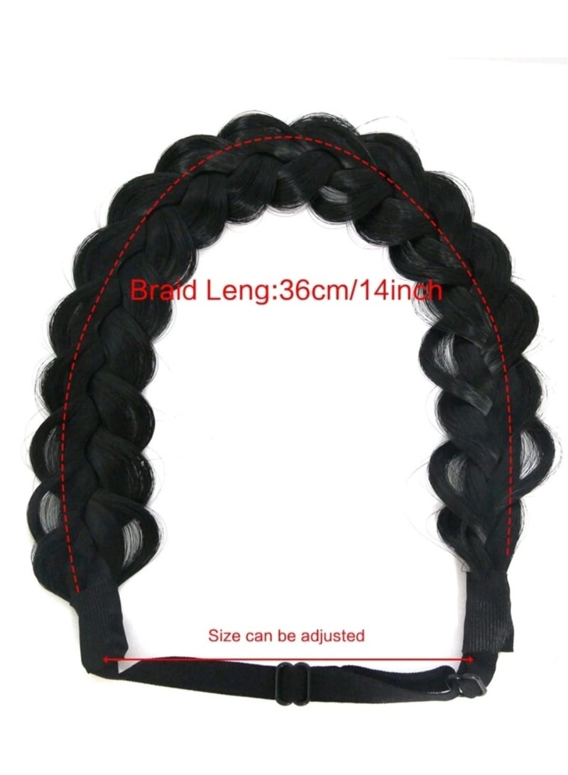 Shein Synthetic Adjustable Handmade Braided Headband HighTemperature Synthetic Braided Headband - Image 3